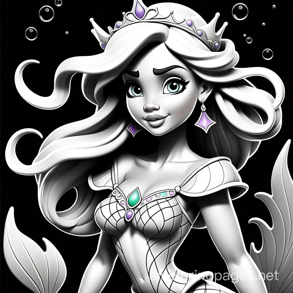 Enchanting-Mermaids-Unicorns-Princesses-and-Fairies-Coloring-Page-for-Children