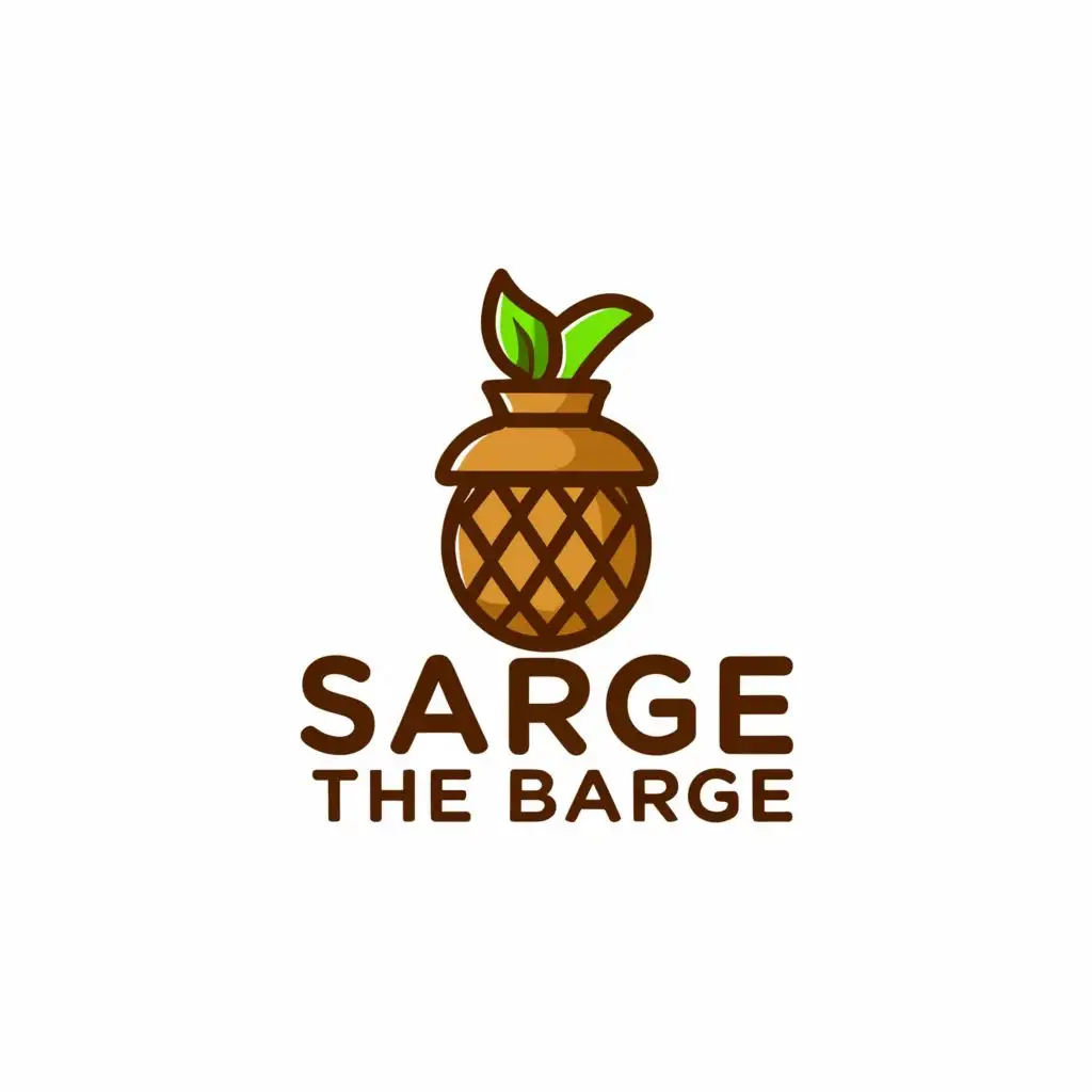 LOGO-Design-for-Sarge-The-Barge-Acorn-Symbol-with-Moderate-Clarity-on-a-Clear-Background