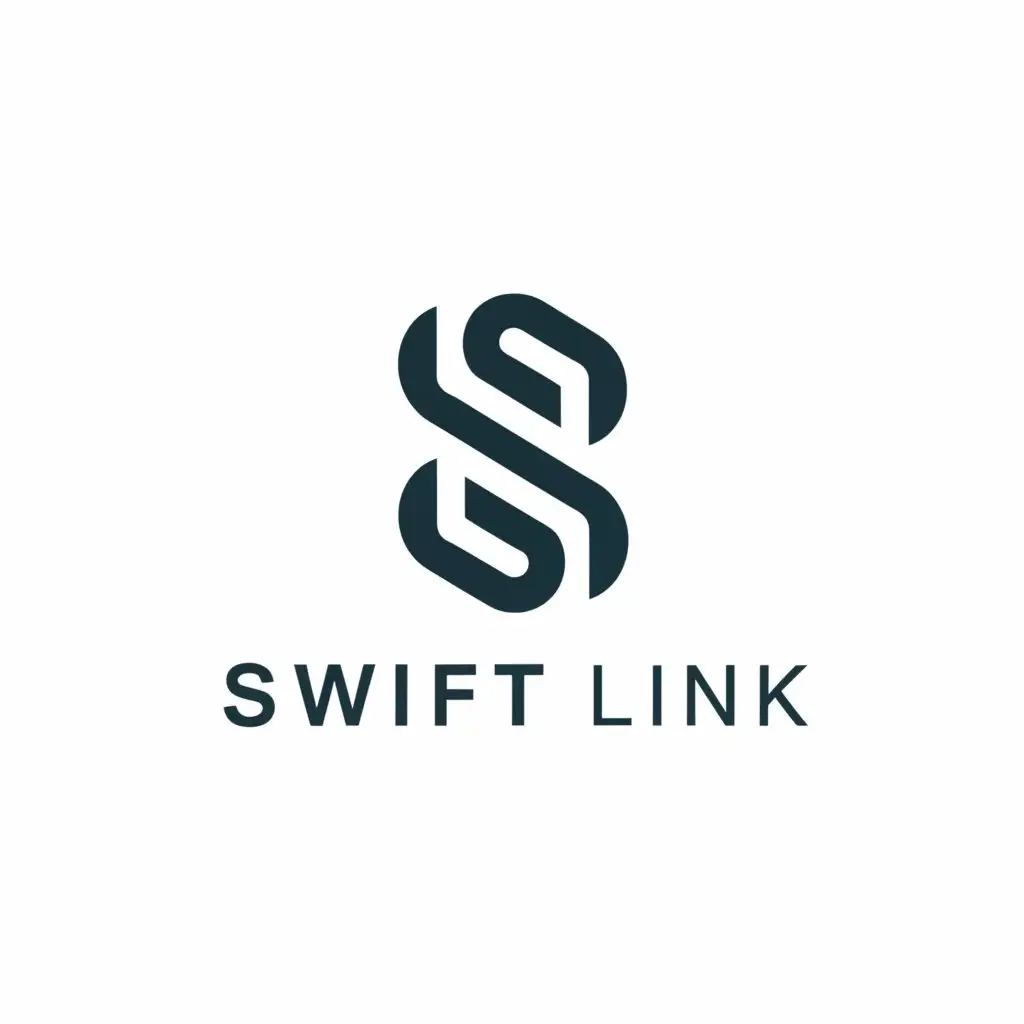a logo design,with the text 'Swift Link', main symbol:Link,Moderate, be used in Technology industry, clear background