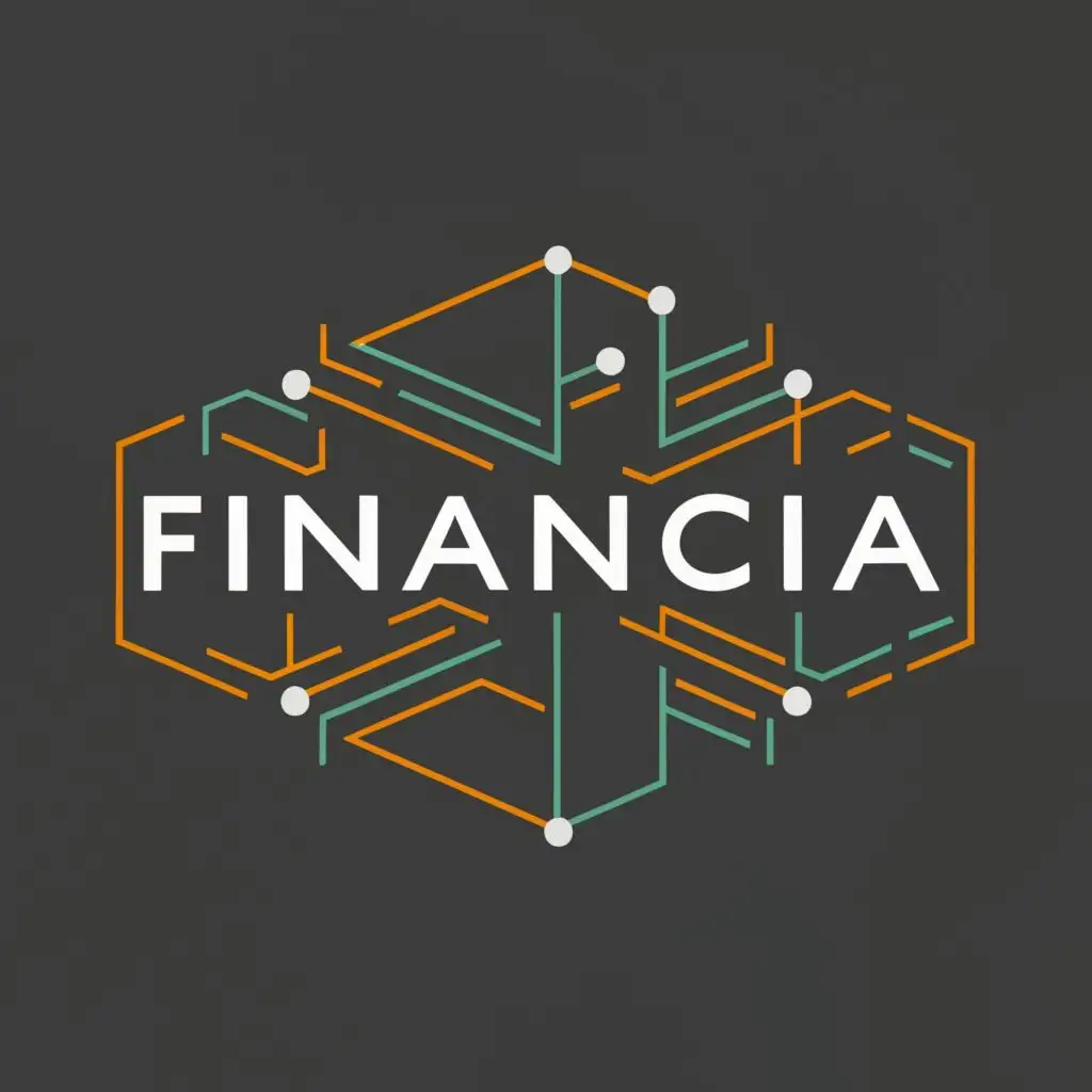 logo, Table, with the text "Financia", typography, be used in Technology industry