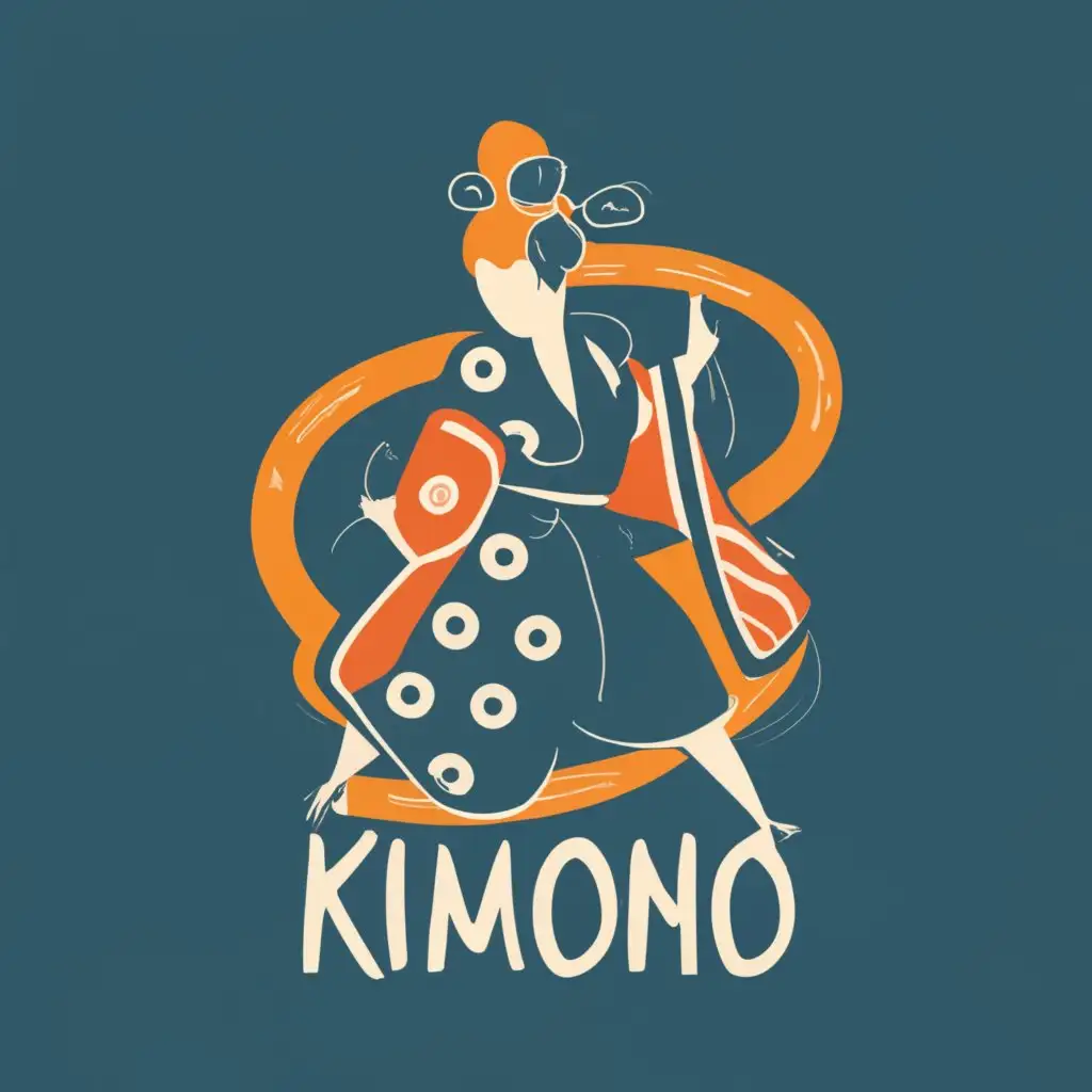 LOGO-Design-For-Kimono-Elegant-Symbolism-with-Text-Typography