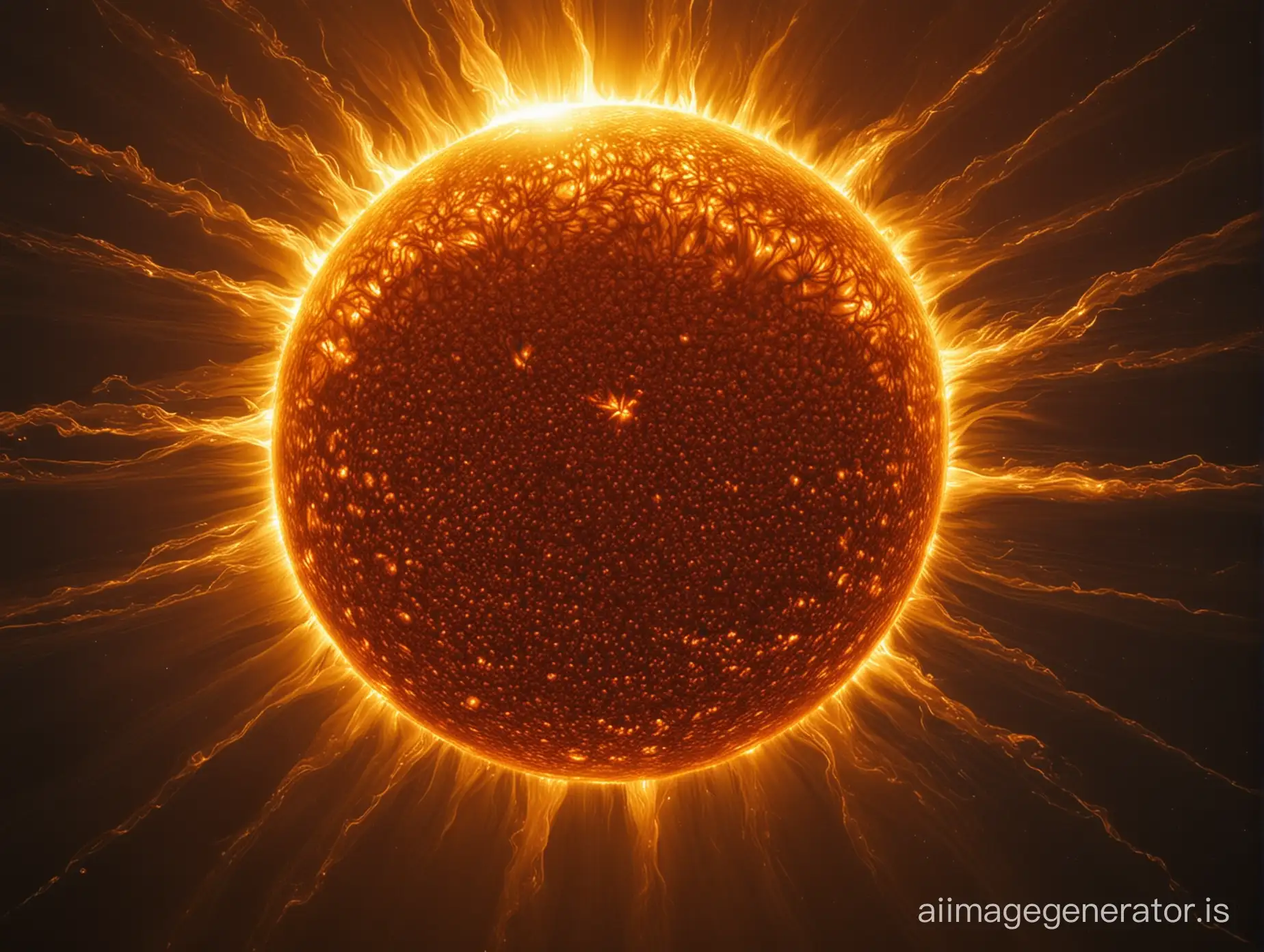 a beautiful close image of the sun