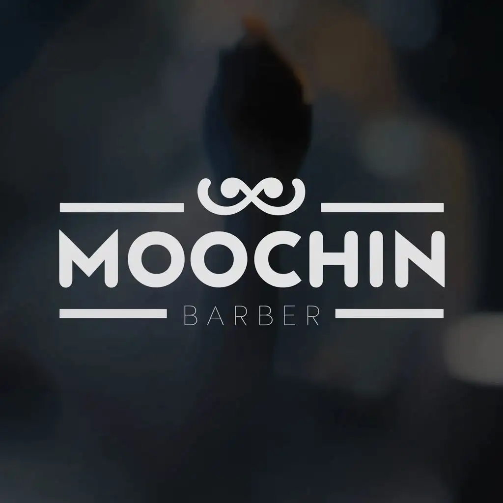 logo, moochinBarber, with the text "moochin", typography, be used in Beauty Spa industry