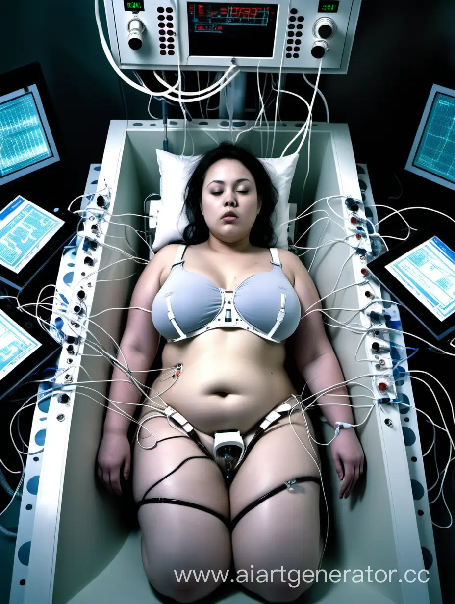 Futuristic-Medical-Monitoring-of-Vital-Signs-with-Overweight-Woman