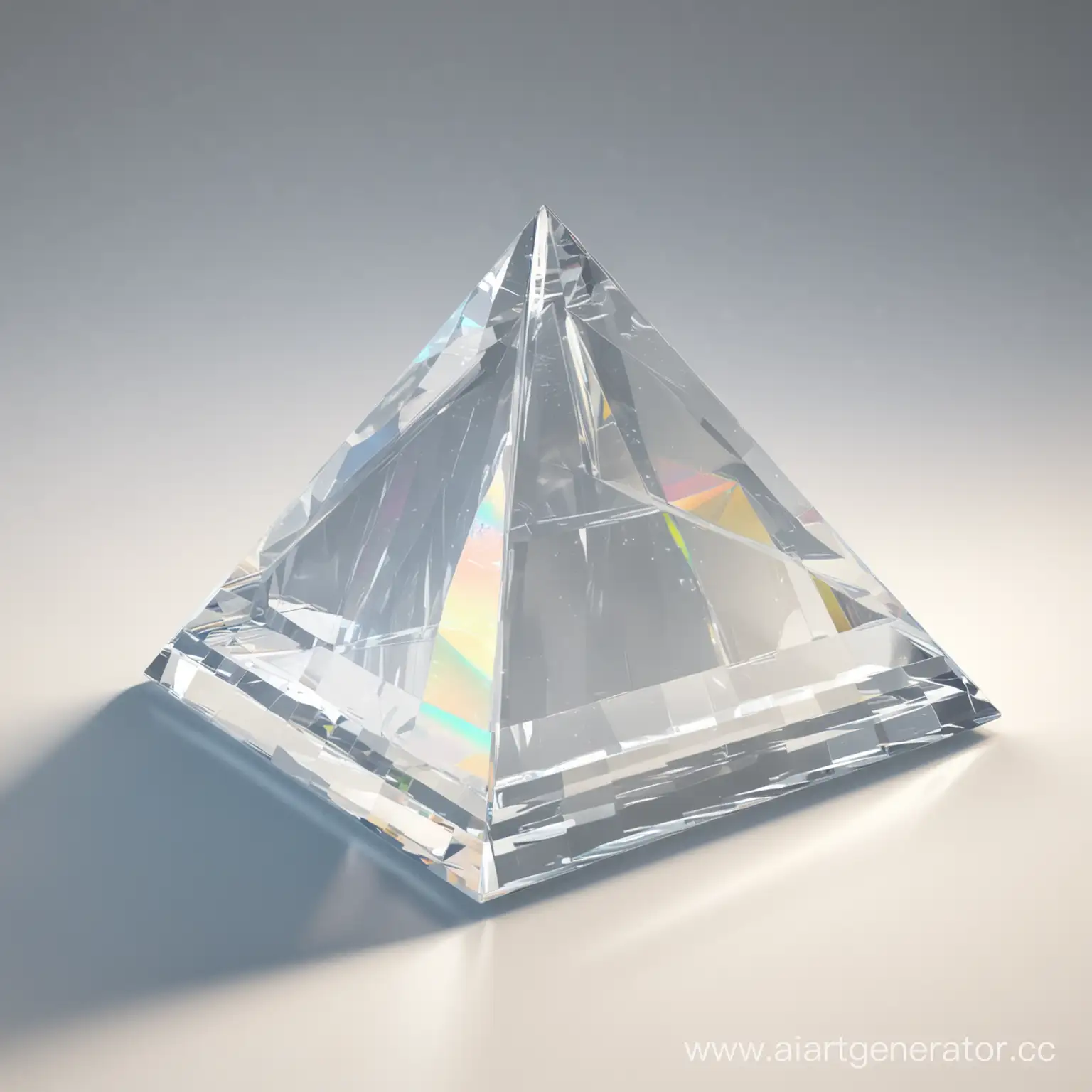 призма, белая, полупрозрачная пирамидка, приломляющая лучи, RTX