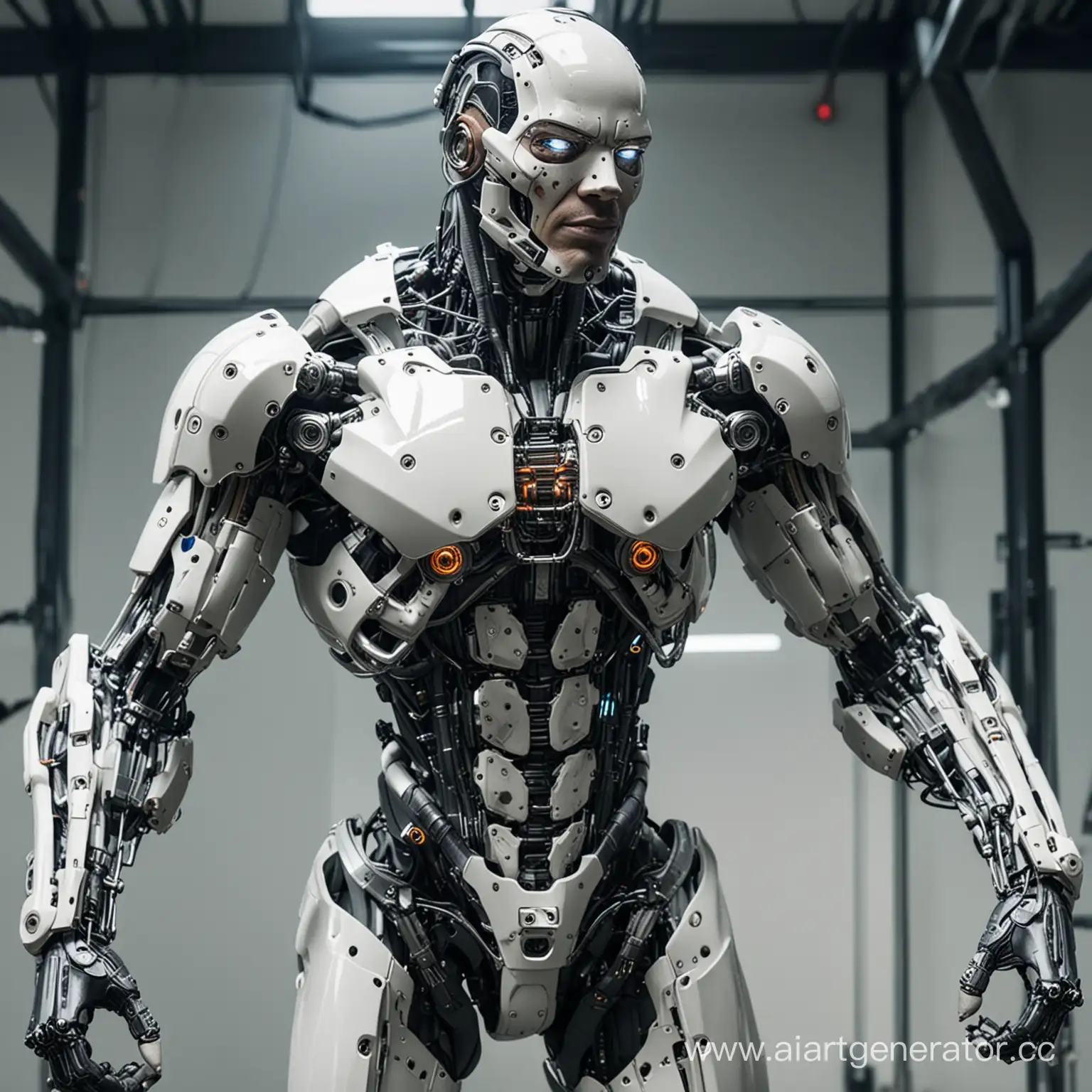Cyborg-in-Exoskeleton-Demonstrates-Restraint-of-Incredible-Strength