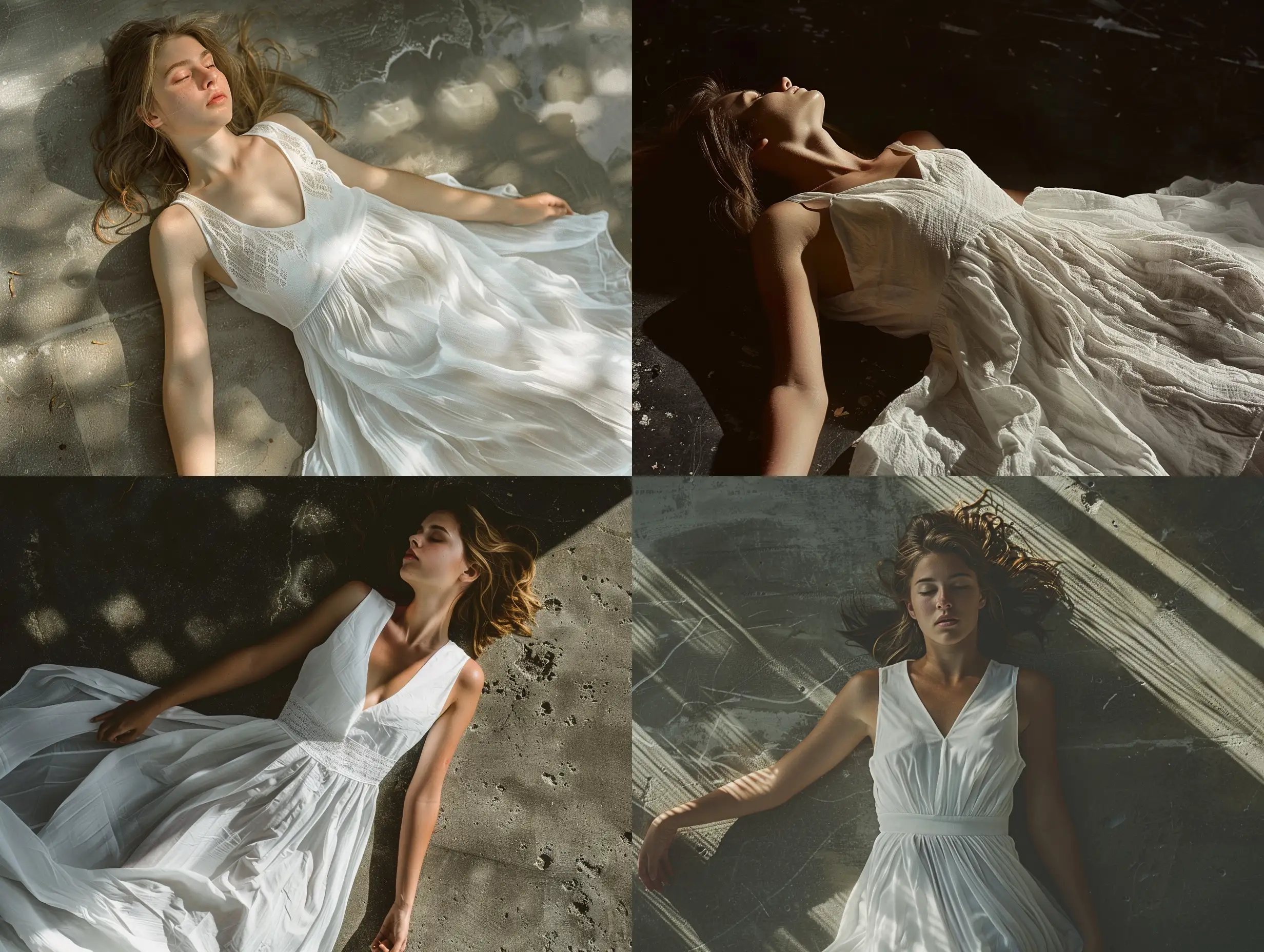 Girl-in-Modern-Sleeveless-Dress-Lying-on-Ground-in-Film-Photography-Style