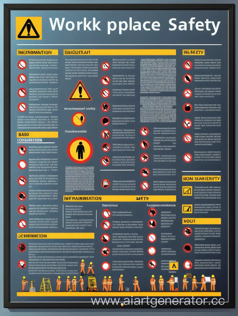 Comprehensive-Workplace-Safety-Information-Board-with-Realistic-Illustrations