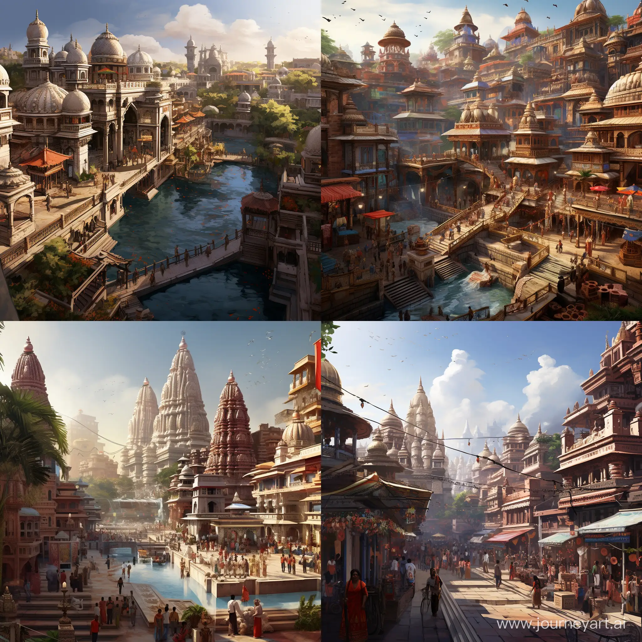 traditional indian city in the modern age