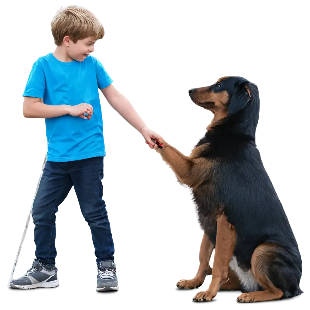 Captivating-PNG-Image-Joyful-Encounter-of-a-Dog-with-a-Boy