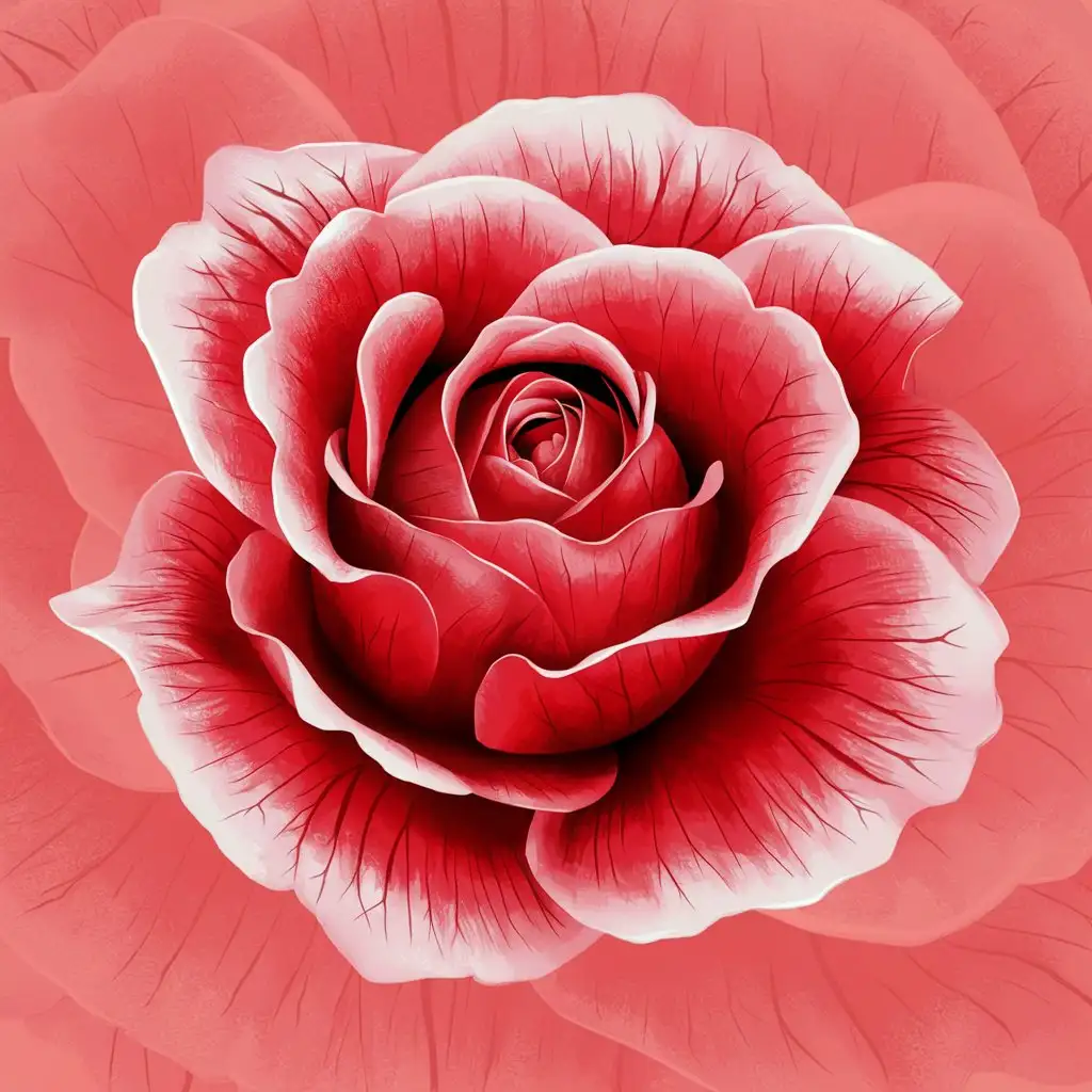 Exquisite Rose Design Delicate Floral Artwork in Full Bloom