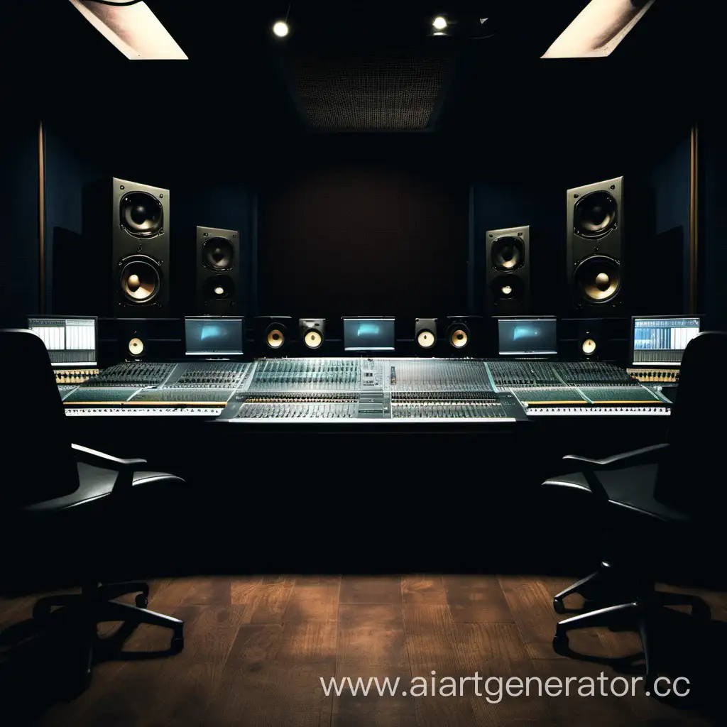 Dark-Background-in-Recording-Studio