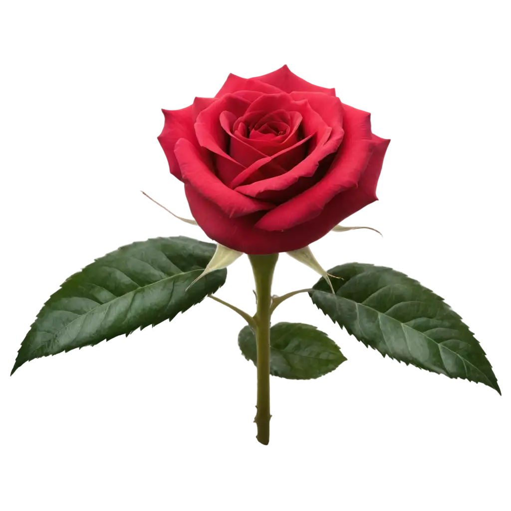 Exquisite-Hybrid-Rose-Front-View-PNG-Elevate-Your-Visual-Experience