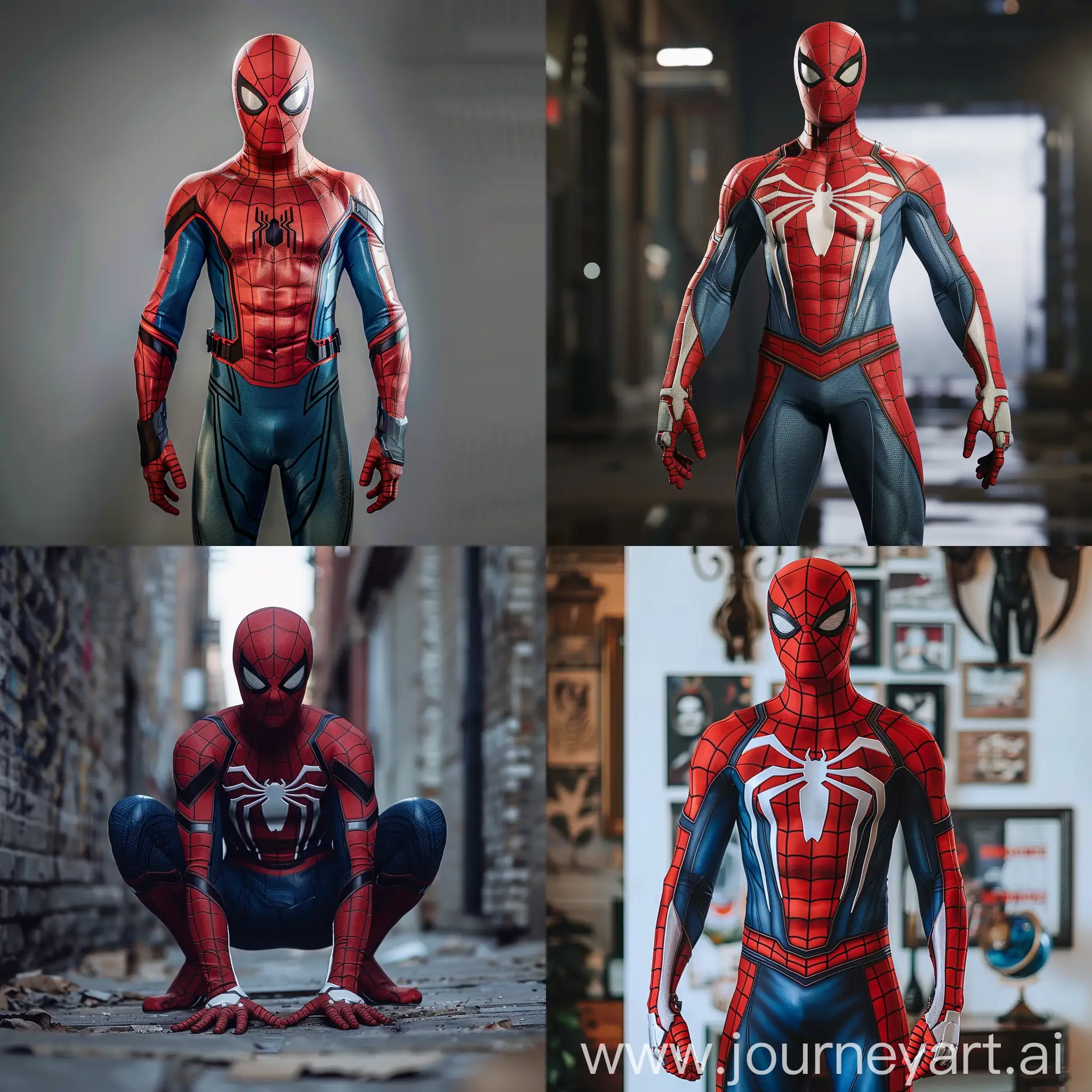 Spiderman-in-Dynamic-Full-Body-Pose-Artistic-Rendering