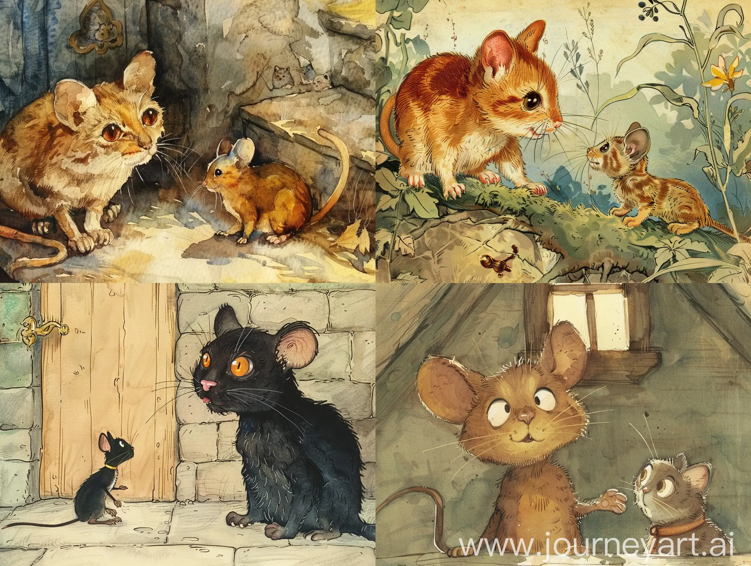 Mouse-and-Cat-Tale-Whimsical-Encounter-in-30-Frames