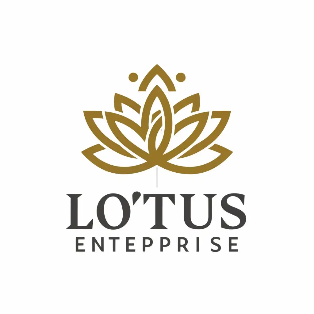 a logo design,with the text "LOTUS ENTERPRISE", main symbol:LE,Moderate,clear background