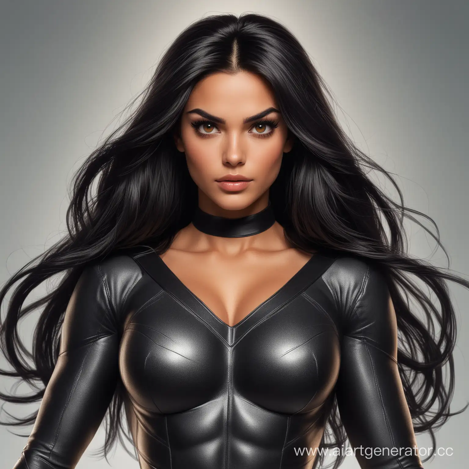 Tall-Superhero-Girl-with-Long-Black-Hair-and-Brown-Eyes-in-Heroic-Pose