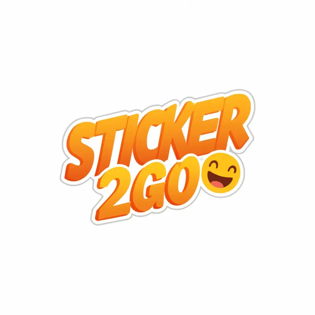 LOGO-Design-for-Sticker2Go-Vibrant-Yellow-Sticker-with-a-Playful-Smiley
