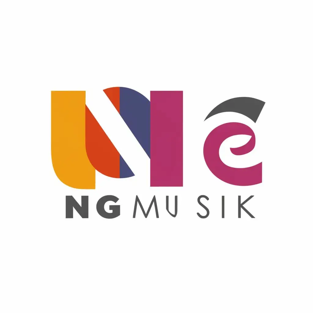 logo, ngeMusik, with the text "NGE", typography, be used in Events industry
