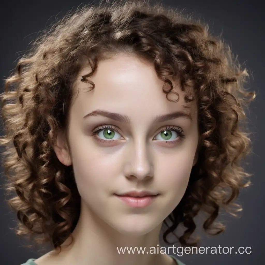 Captivating-Portrait-of-a-Young-Woman-with-Brown-Curly-Hair-and-GrayGreen-Eyes