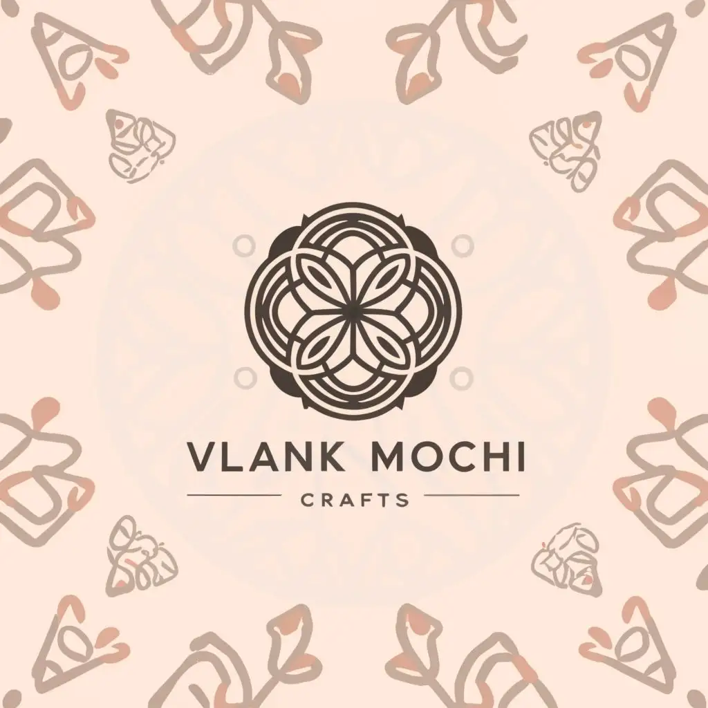 a logo design,with the text "Vella Mochi", main symbol:crafts, thank you, yarn, korean prints,Moderate,be used in Retail industry,clear background