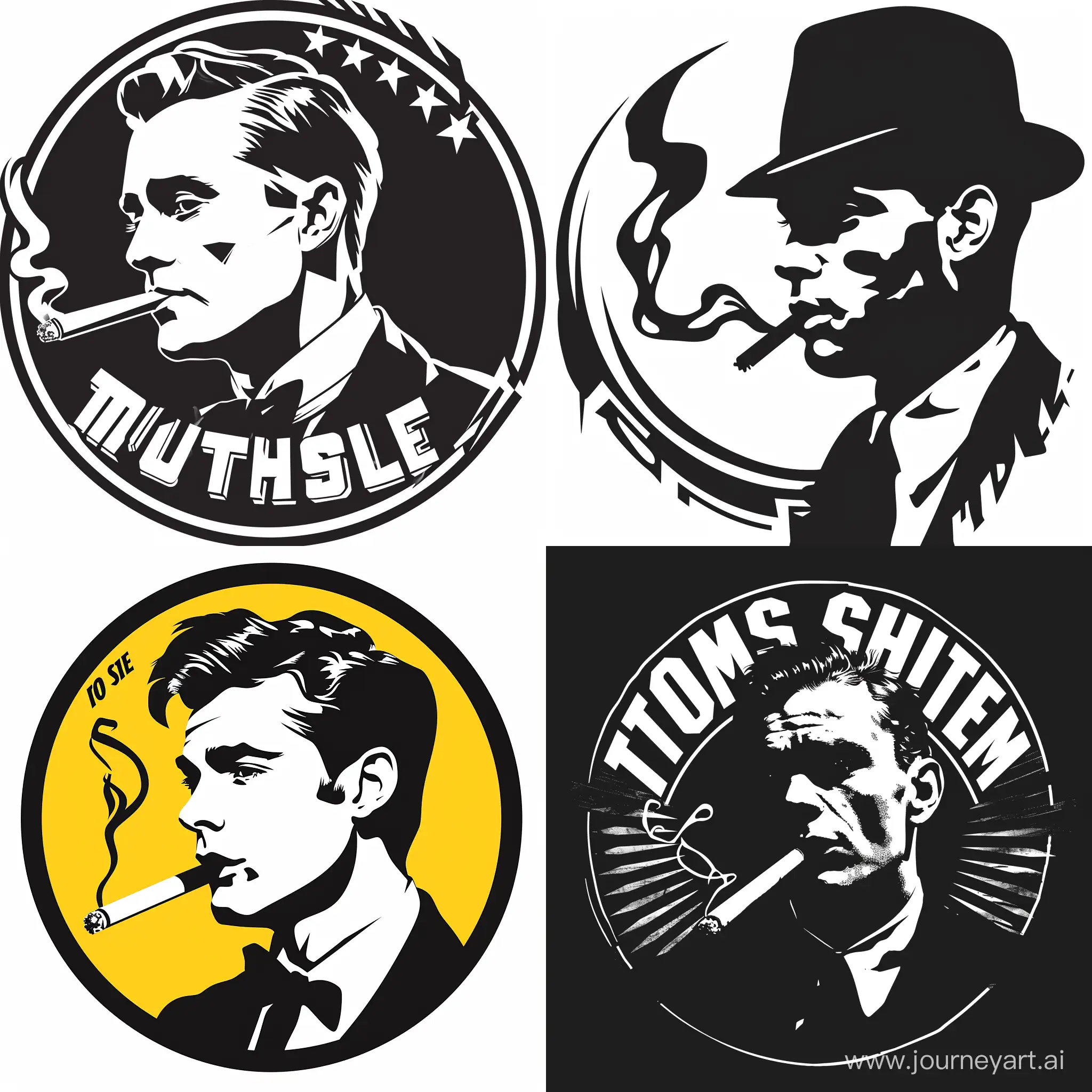 Thomas-Shelby-Smoking-Artistic-Logo-Design