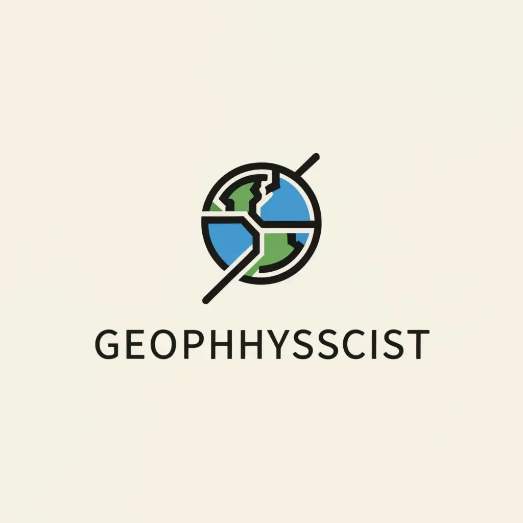 a logo design,with the text "Geophysicist", main symbol:geophysics,Moderate,clear background