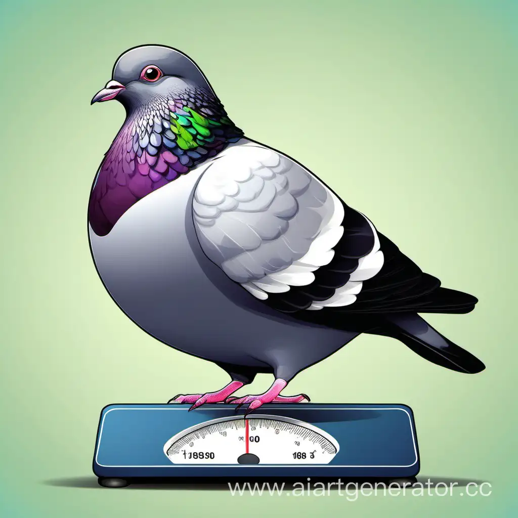 Chubby-Pigeon-Embarking-on-Weight-Loss-Journey