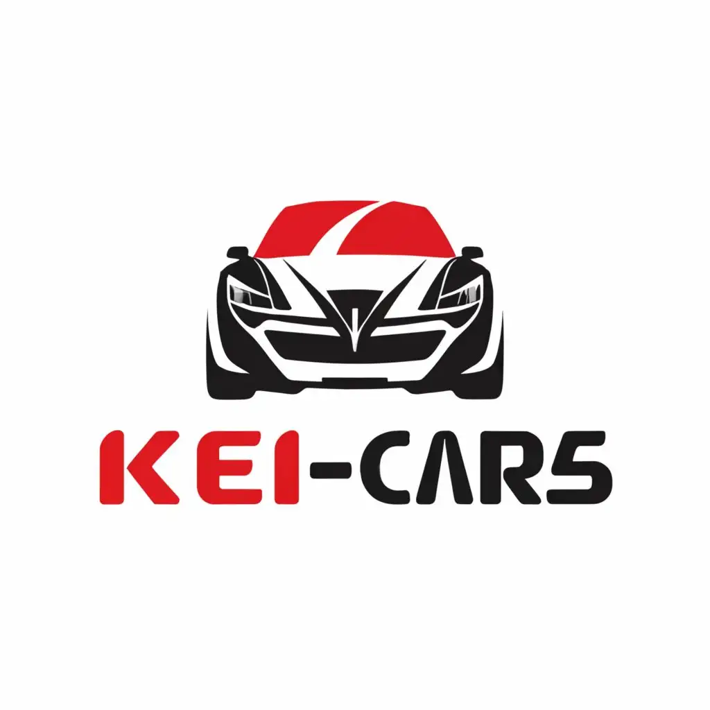 a logo design,with the text "Kei-cars.ru", main symbol:Japan car,Moderate,be used in Automotive industry,clear background