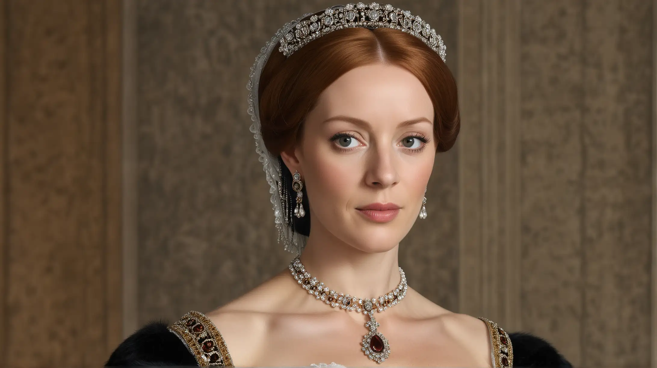 Realistic Portrait of Mary I of England