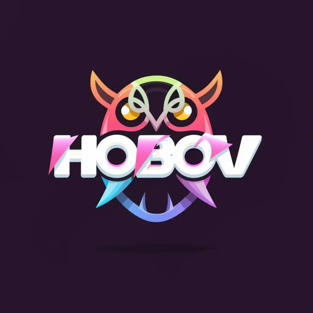 a logo design,with the text "hobov", main symbol:anime,Moderate,be used in Internet industry,clear background