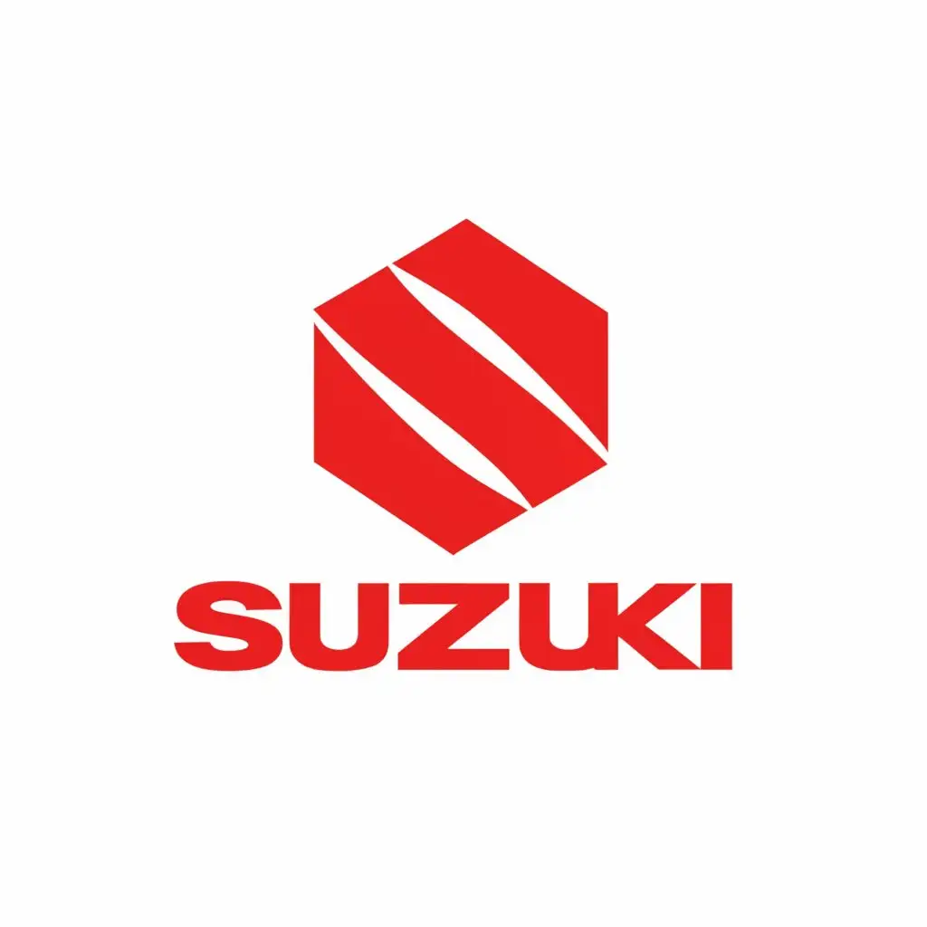 a logo design,with the text "SUZUKI", main symbol:Hexagon,Moderate,clear background