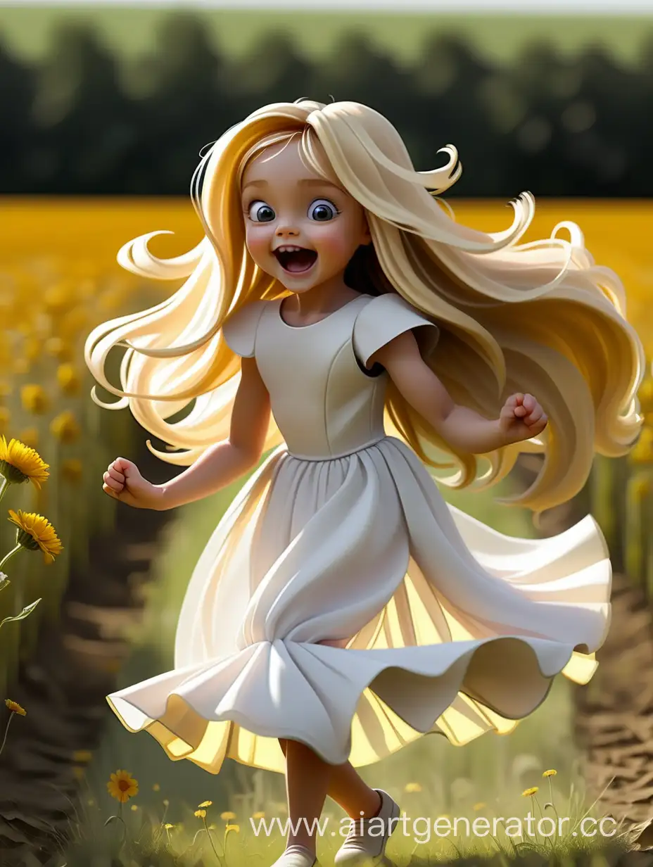 Joyful-Dance-of-a-Transformer-Bumblebee-and-a-Little-Girl-in-a-Sunlit-Field