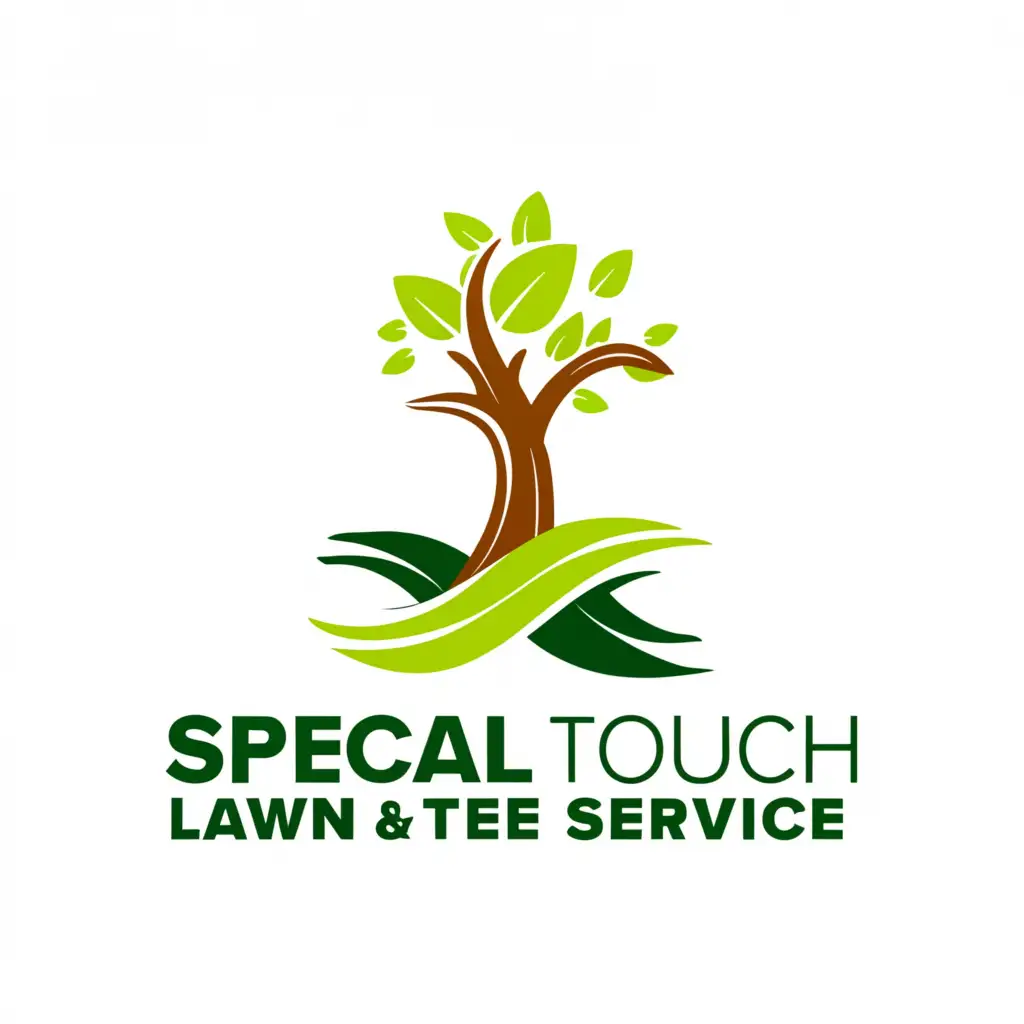 LOGO Design For Special Touch Lawn Tree Service Elegant Tree and Lush ...