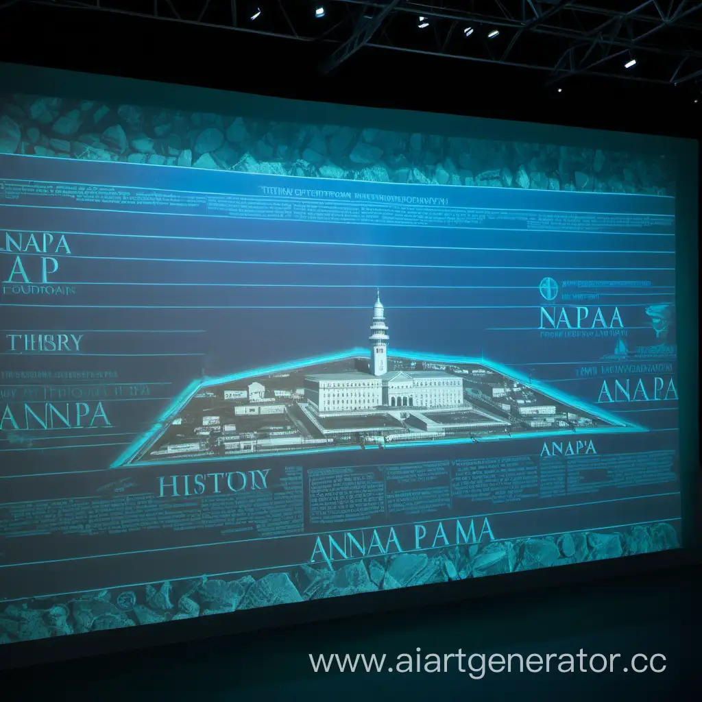  голографическая проекция, рассказывающая историю Анапы от ее основания до наших дней