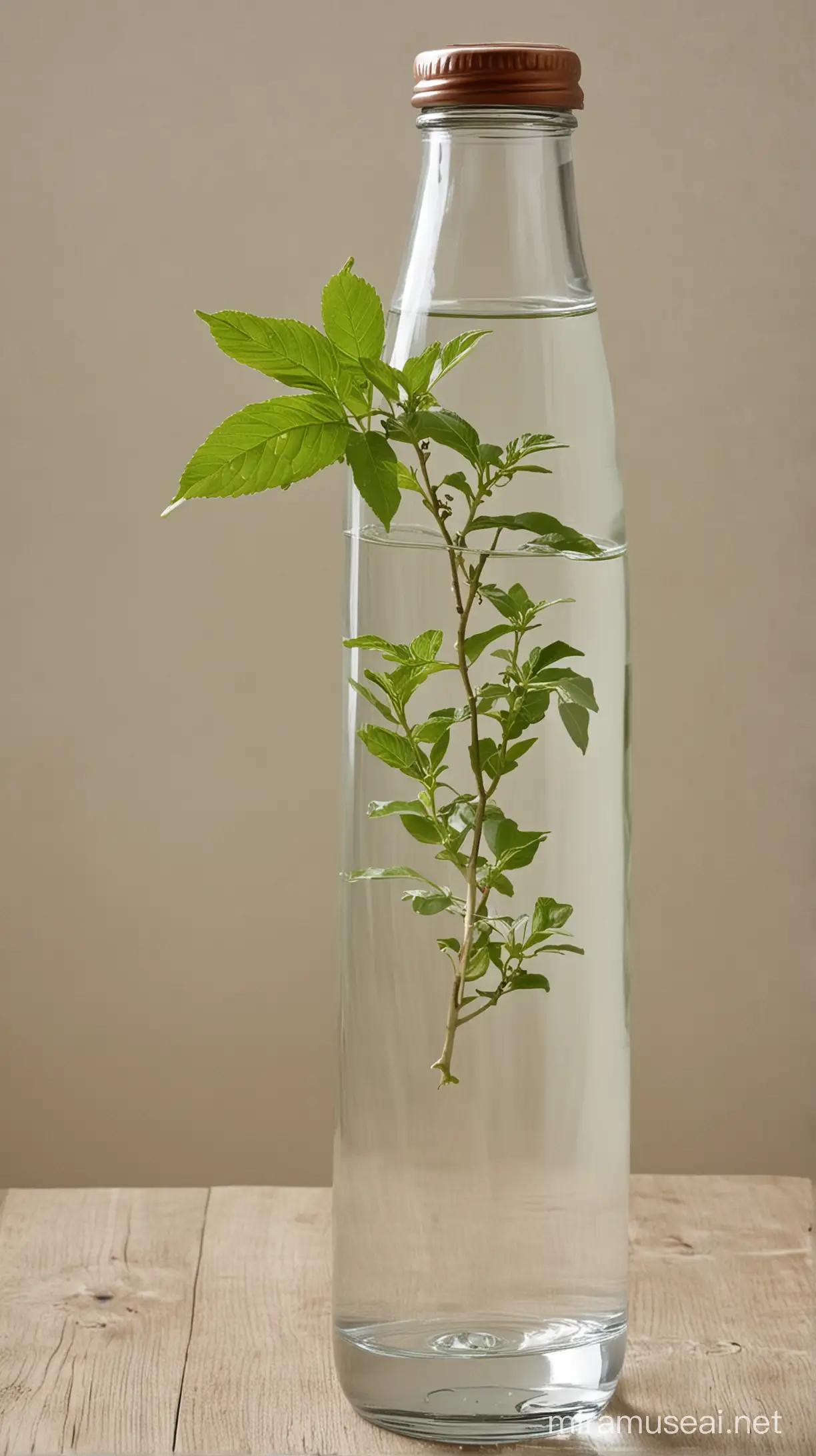 Refreshing Tulsi Infused Water with Mint Leaves