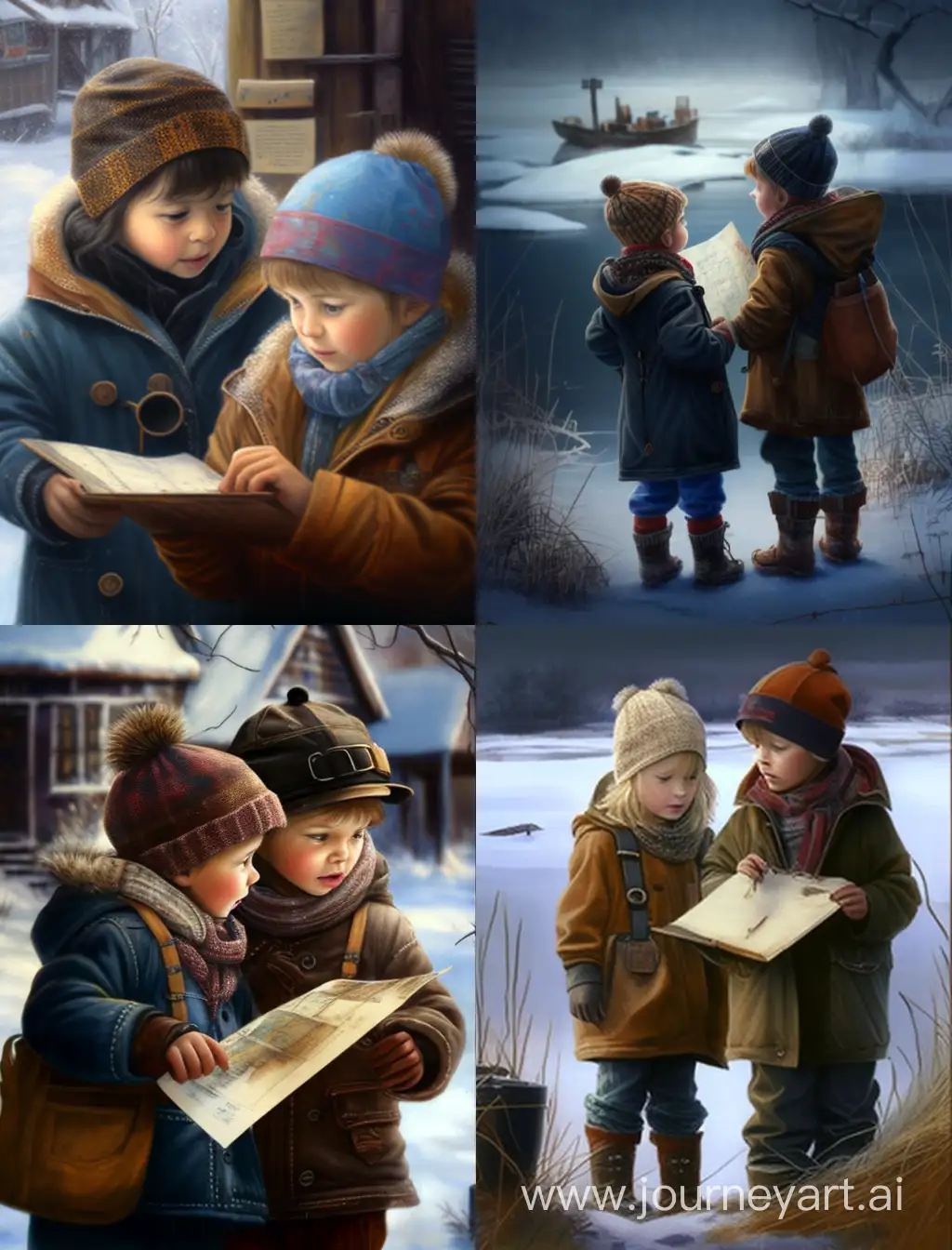 Enchanting-Winter-Quest-Kids-Treasure-Hunting-for-Keys