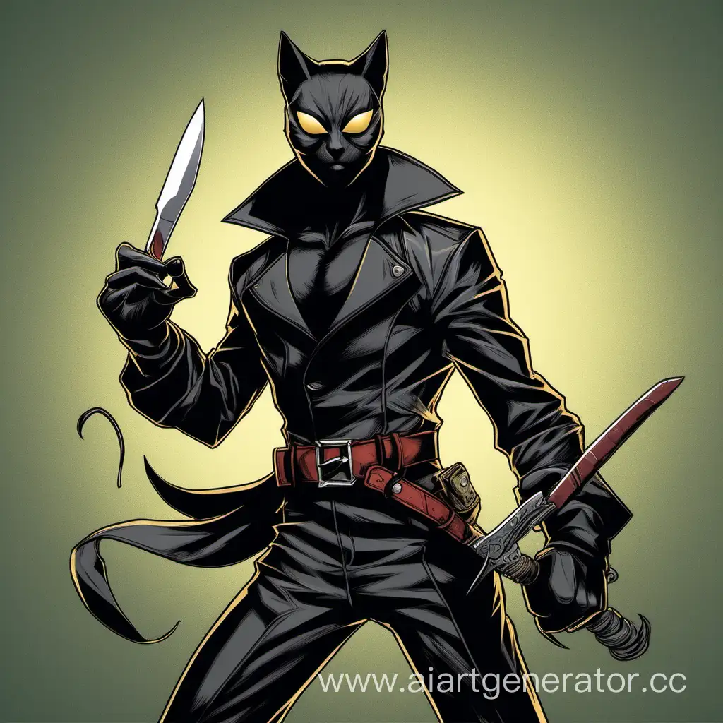 Mysterious-Black-Cat-in-Rogues-Costume-with-Mask