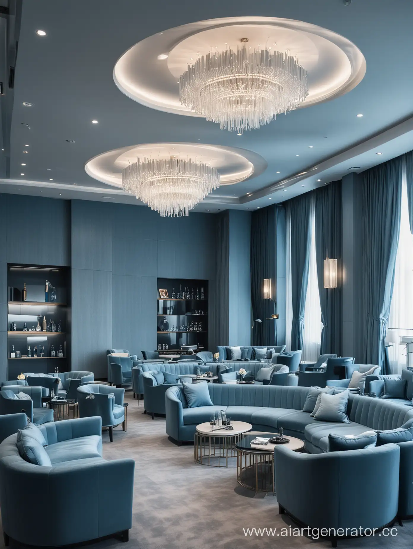 Luxurious-International-VIP-Lounge-with-Cold-Blue-Ambiance