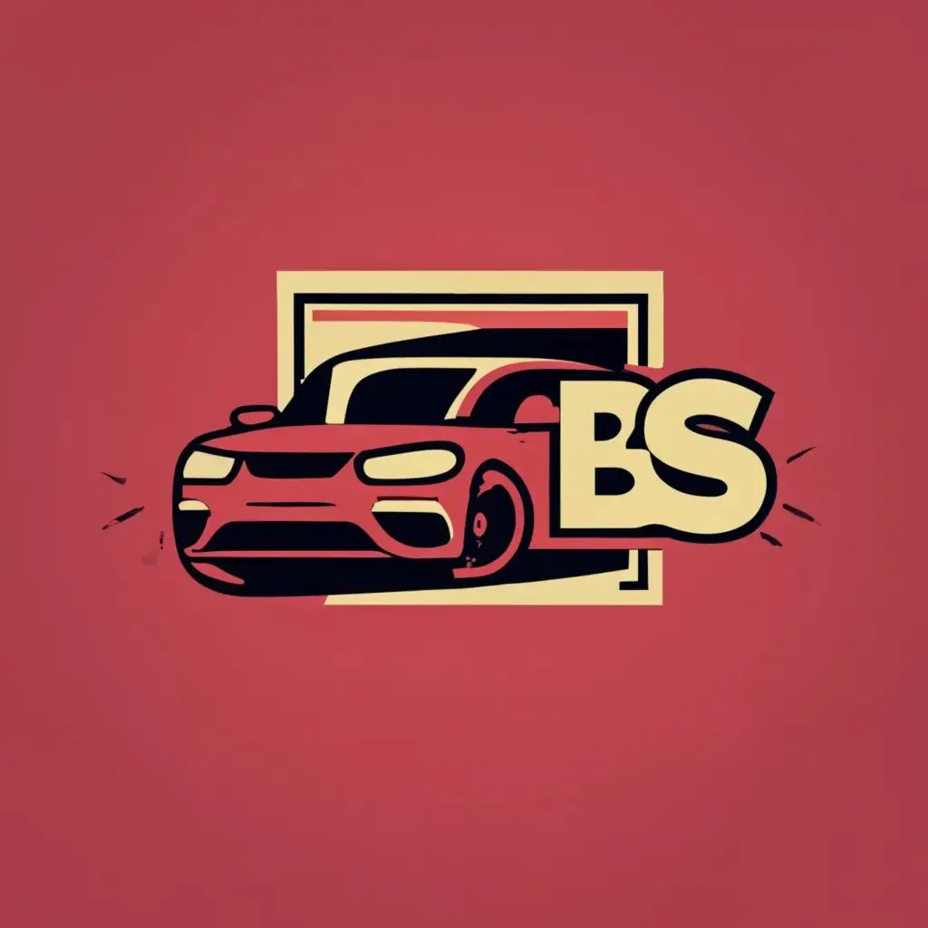 logo, Car and Garage, with the text "BS Parking by MGA", typography