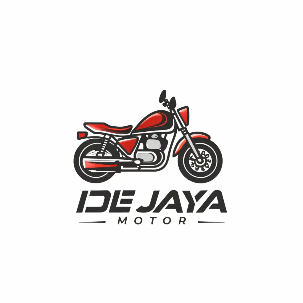 a logo design,with the text "De Jaya Motor", main symbol:,Moderate,clear background
