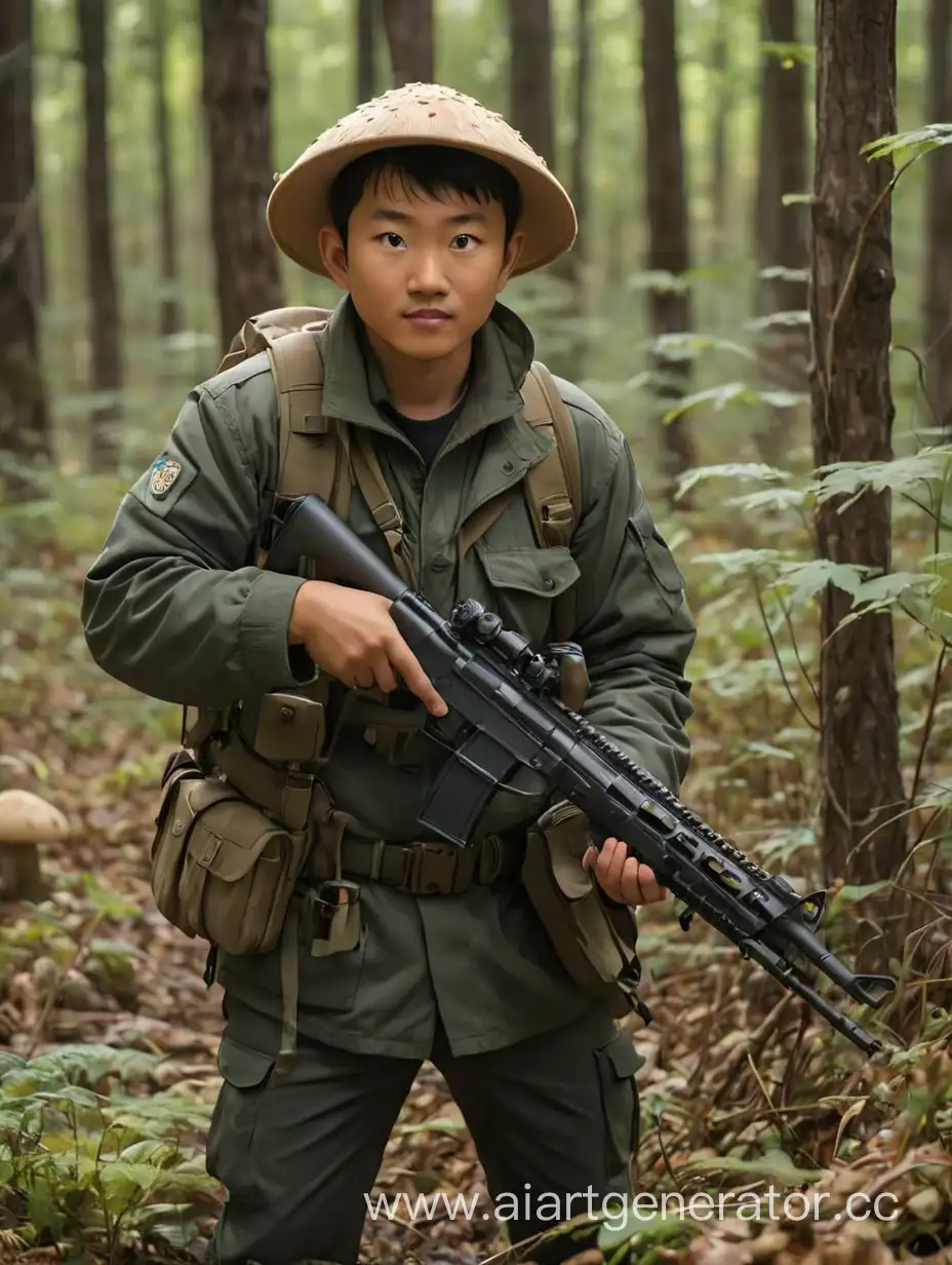 Family-Mushroom-Hunting-with-Automatic-Rifles