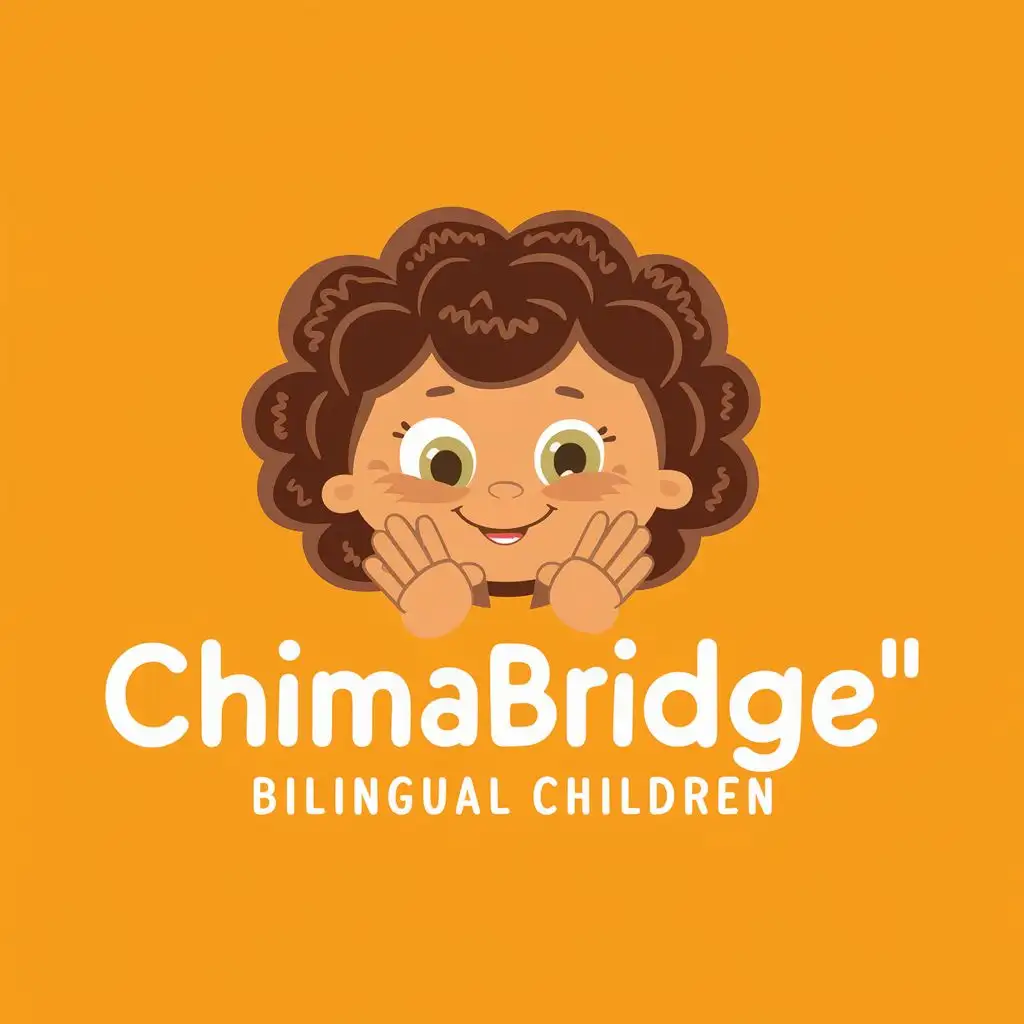 logo, ANIMATION FOR KIDS, with the text ""CHIMABRIDGE" Bilingual Children", typography