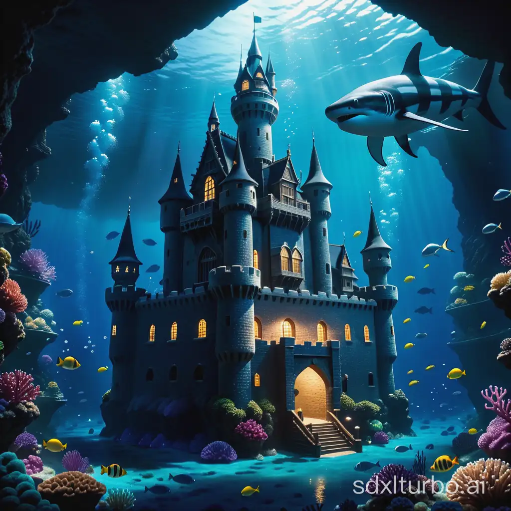 Deep sea, castle