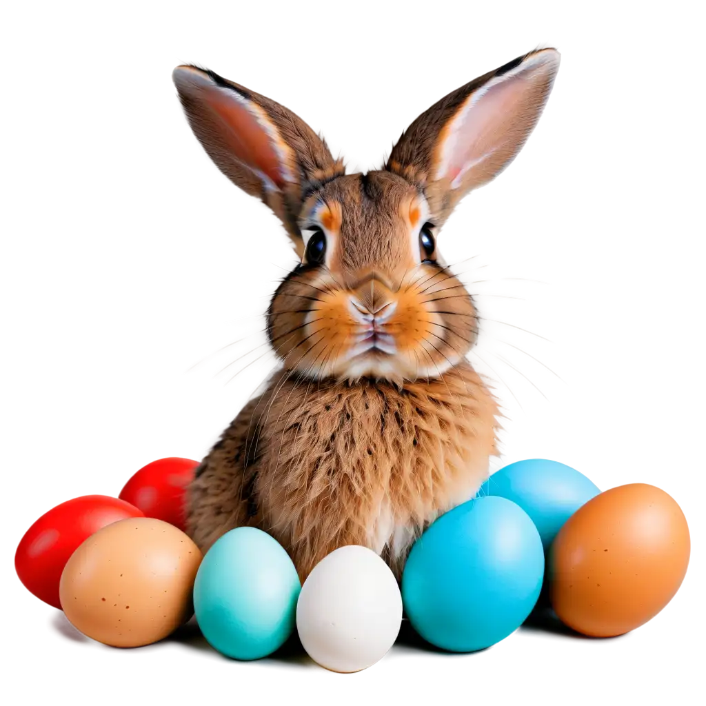 Adorable-Rabbit-with-Easter-Eggs-HighQuality-PNG-Image-for-Festive-Designs