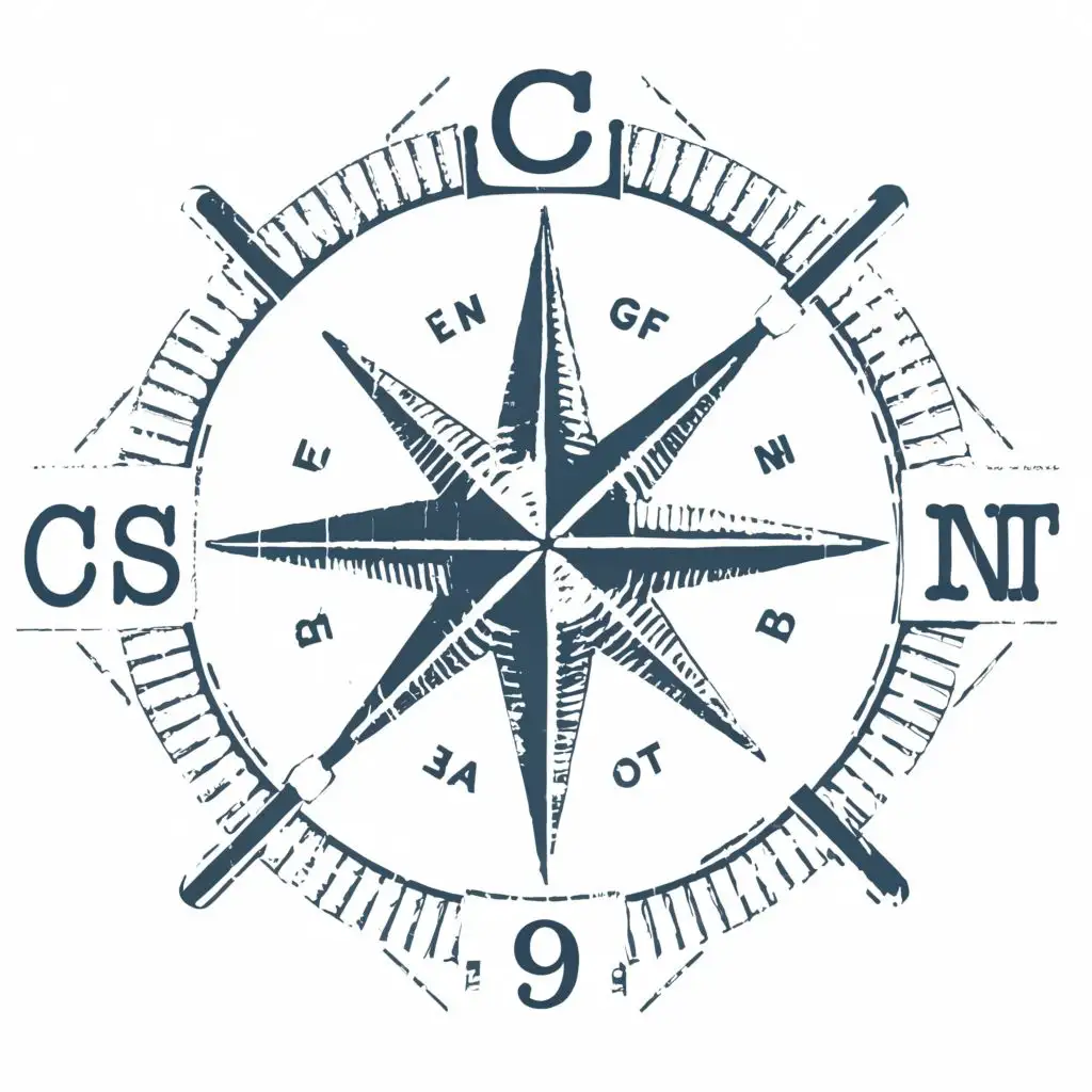 logo,  small Compass , with the text "CSL Navigators", typography