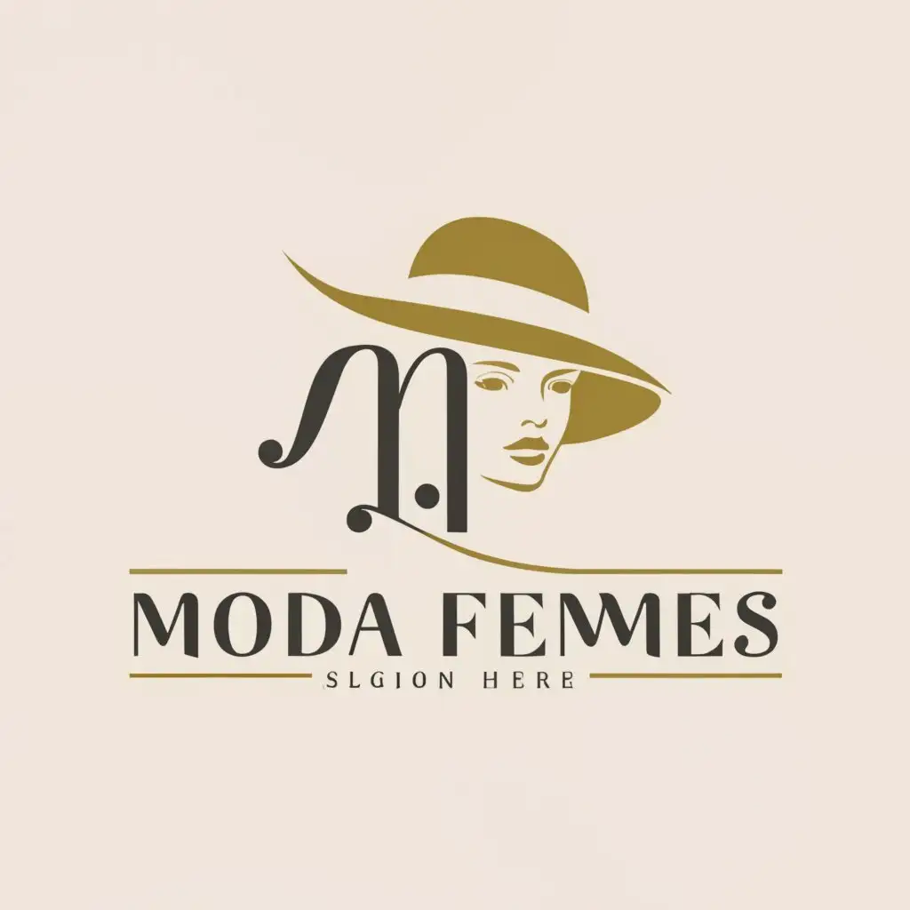 a logo design,with the text "fashion women", main symbol:logo named moda femmes  for brand  women fashion,Moderate,clear background