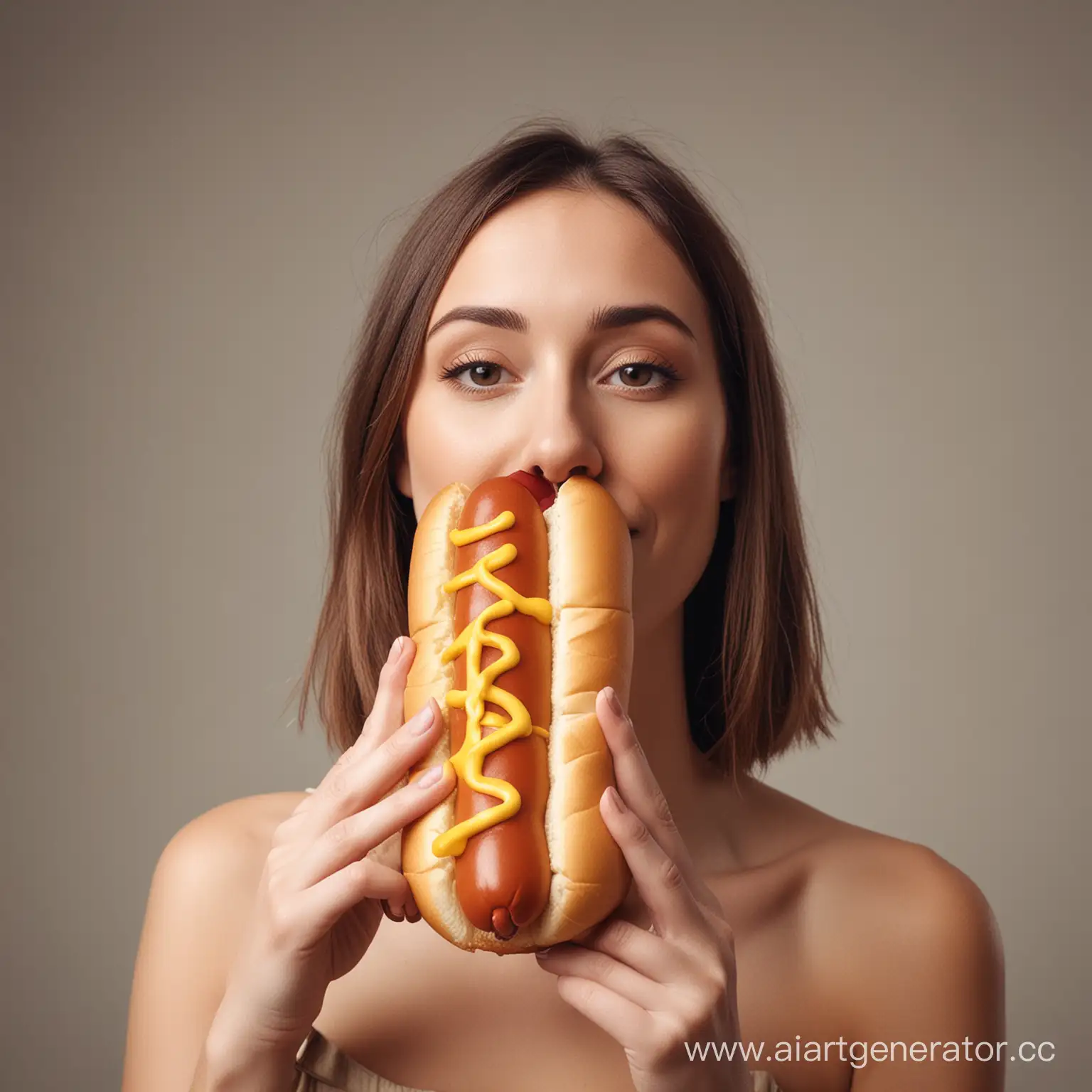 Surreal-Portrait-Human-Figure-with-Hot-Dog-Face