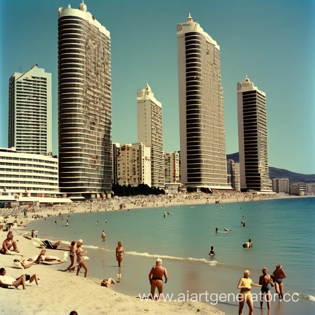 Seaside-Marvel-1970-Tourist-Cityscape-with-Towering-Beachfront-Hotels