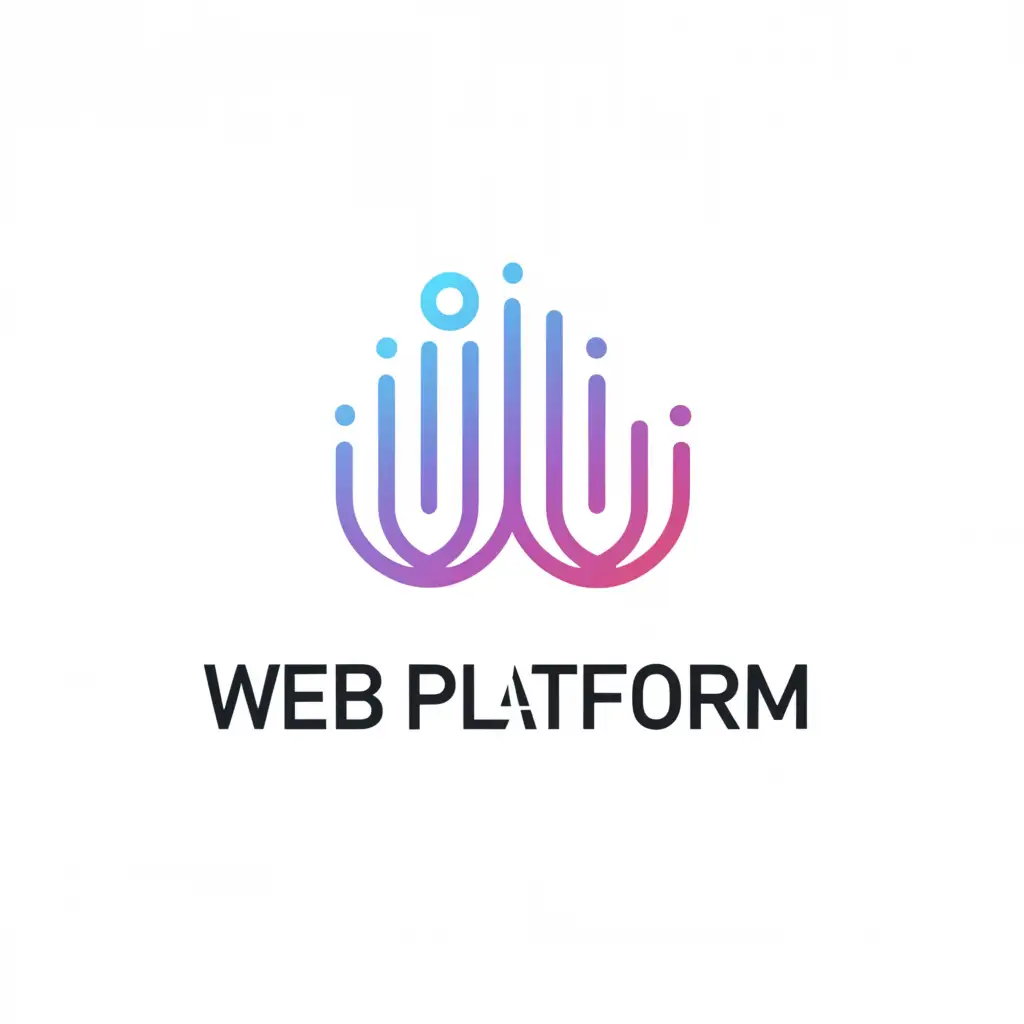 a logo design,with the text "web platform", main symbol:communications,Moderate,be used in Internet industry,clear background